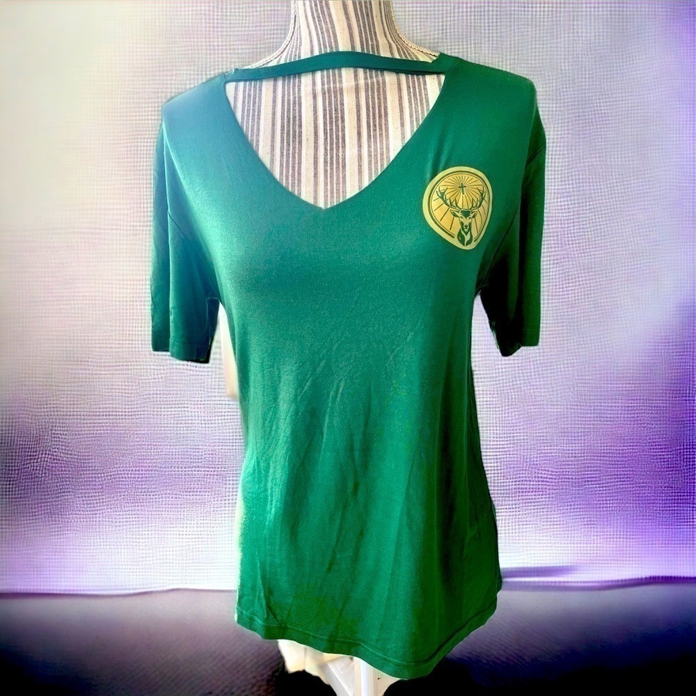 Ladies Jäegermeister tee shirt, size small, rayon/spandex, excellent condition